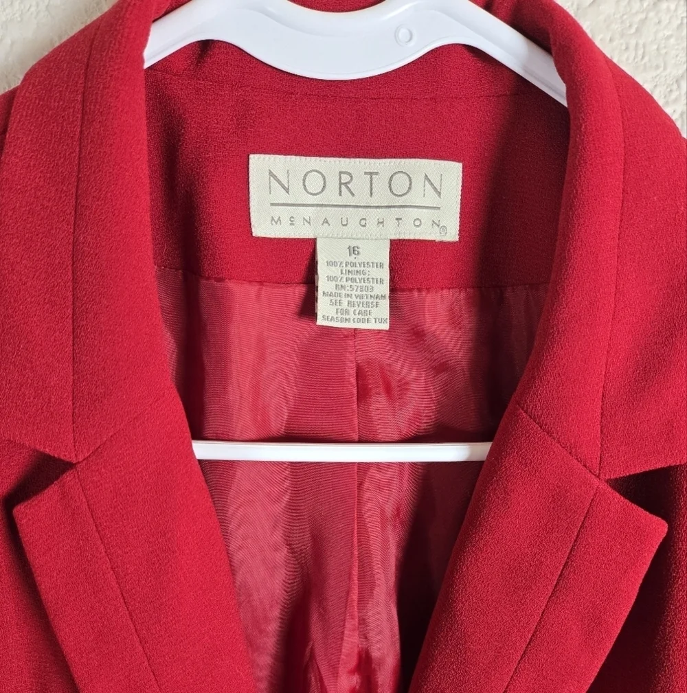 Norton McNaughton red blazer